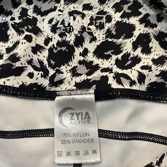 Zyia Active Leopard Leggings Large - Picture 4 of 5